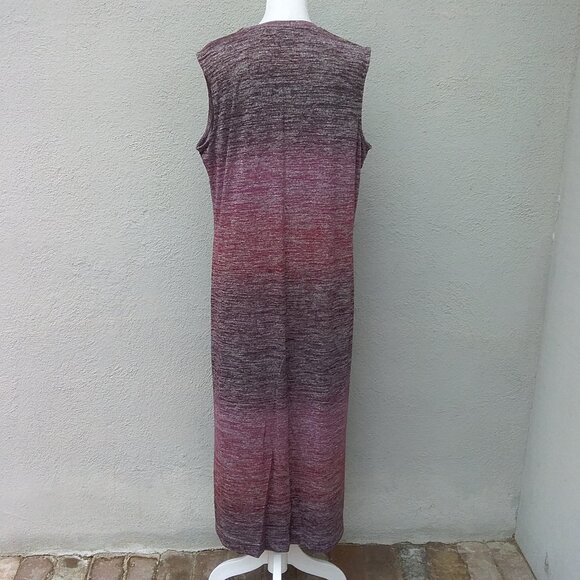 Prologue Dress Women's XL Ombre Purple Midi Sleeveless Preppy - Picture 6 of 7